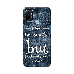 printfidaa i am not perfect but i am limited edition printed designer hard back case for oppo a53 2020  a53s 2020  oppo a32 2020  oppo a33 2020 back cover -h8 vkm2025