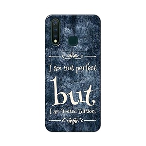 printfidaa i am not perfect but i am limited edition printed designer hard back case for vivo y19  vivo u3 65334 back cover -h8 vkm2025