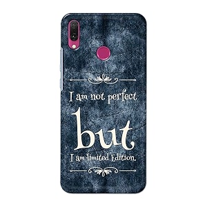 printfidaa i am not perfect but i am limited edition printed designer hard back case for huawei y6 2019  huawei y6 prime 2019 back cover -h8 vkm2025