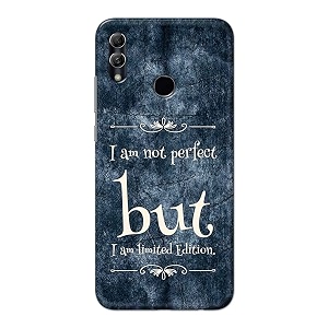 printfidaa i am not perfect but i am limited edition printed designer hard back case for huawei p smart 2019  honor 10 lite pot-lx1  pot-lx1af back cover -h8 vkm2025
