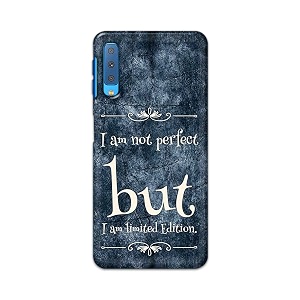 printfidaa i am not perfect but i am limited edition printed designer hard back case for samsung galaxy a7 2018 sm-a750fds sm-a750g sm-a750fnds back cover -h8 vkm2025