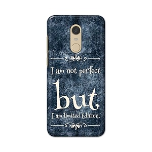 printfidaa i am not perfect but i am limited edition printed designer hard back case for redmi note 5  redmi 5 plus back cover -h8 vkm2025