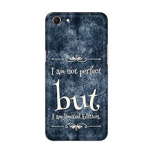 printfidaa i am not perfect but i am limited edition printed designer hard back case for oppo a1  oppo a83 oppo cph1729 back cover -h8 vkm2025