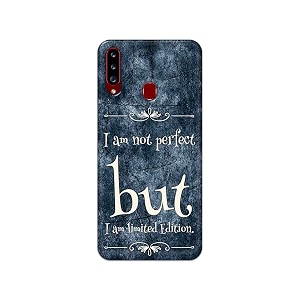 printfidaa i am not perfect but i am limited edition printed designer hard back case for samsung galaxy a20s sm-a207f  ds sm-a207m  ds sm-a2070 back cover -h8 vkm2025