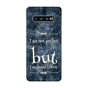 printfidaa i am not perfect but i am limited edition printed designer hard back case for samsung galaxy s10 plus 6434 sm-g975f  ds sm-g975u sm-g975w back cover -h8 vkm2025