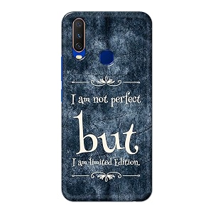 printfidaa i am not perfect but i am limited edition printed designer hard back case for vivo y15  vivo y17  vivo u10  vivo y12  vivo y11 63534 back cover -h8 vkm2025