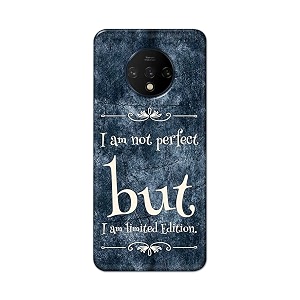 printfidaa i am not perfect but i am limited edition printed designer hard back case for oneplus 7t back cover -h8 vkm2025