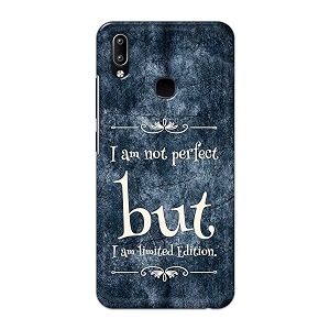 printfidaa i am not perfect but i am limited edition printed designer hard back case for vivo y91  vivo y95 back cover -h8 vkm2025