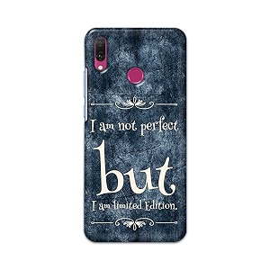 printfidaa i am not perfect but i am limited edition printed designer hard back case for huawei y9 2019 jkm-lx1 jkm-lx2 jkm-lx3 jkm-al00jkm-tl00 back cover -h8 vkm2025