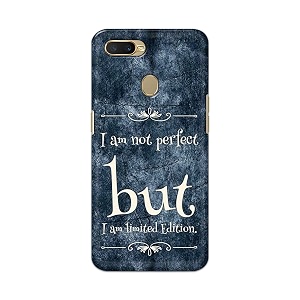 printfidaa i am not perfect but i am limited edition printed designer hard back case for oppo a7  oppo a5s  oppo a12  oppo a11k  oppo a12s  cph1909 back cover -h8 vkm2025