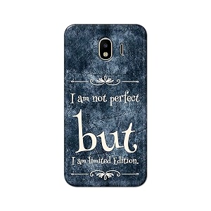 printfidaa i am not perfect but i am limited edition printed designer hard back case for samsung galaxy j4 j400fds j400gds back cover -h8 vkm2025