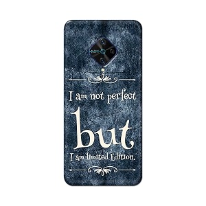 printfidaa i am not perfect but i am limited edition printed designer hard back case for vivo s1 pro back cover -h8 vkm2025
