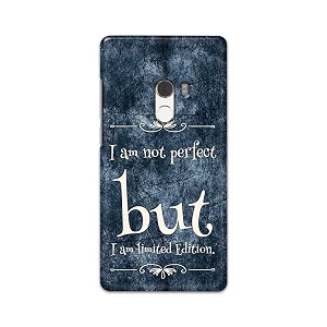 printfidaa i am not perfect but i am limited edition printed designer hard back case for mi mix 2  mi mix evo back cover -h8 vkm2025