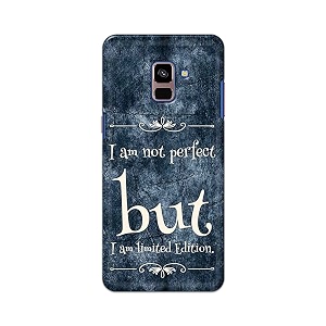 printfidaa i am not perfect but i am limited edition printed designer hard back case for samsung galaxy a8 plus 2018 a730f a730f  ds back cover -h8 vkm2025