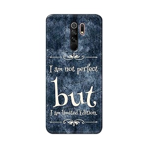 printfidaa i am not perfect but i am limited edition printed designer hard back case for redmi 9 primepoco m2  poco m2 reloaded back cover -h8 vkm2025