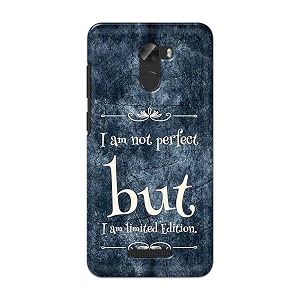 printfidaa i am not perfect but i am limited edition printed designer hard back case for gionee a1 lite back cover -h8 vkm2025