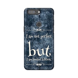 printfidaa i am not perfect but i am limited edition printed designer hard back case for oneplus 5t back cover -h8 vkm2025