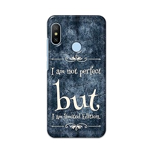 printfidaa i am not perfect but i am limited edition printed designer hard back case for mi a2 back cover -h8 vkm2025