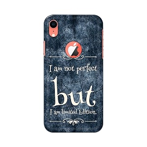 printfidaa i am not perfect but i am limited edition printed designer hard back case for apple iphone xr logo 6134 a2105 a1984 a2107 a2108 back cover -h8 vkm2025
