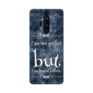 printfidaa i am not perfect but i am limited edition printed designer hard back case for oneplus 8 pro back cover -h8 vkm2025