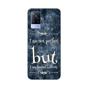 printfidaa i am not perfect but i am limited edition printed designer hard back case for vivo v21 5g back cover -h8 vkm2025