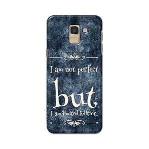 printfidaa i am not perfect but i am limited edition printed designer hard back case for samsung galaxy j6 2018 5634  samsung on 6 2018 j600f  ds back cover -h8 vkm2025