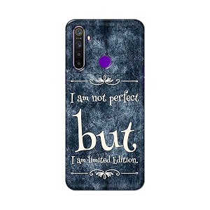 printfidaa i am not perfect but i am limited edition printed designer hard back case for realme 5  realme 5s  realme 5i  realme narzo 10 back cover -h8 vkm2025