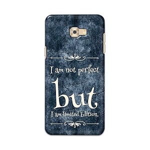 printfidaa i am not perfect but i am limited edition printed designer hard back case for samsung galaxy c7 pro back cover -h8 vkm2025