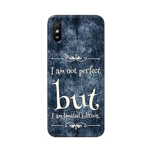 printfidaa i am not perfect but i am limited edition printed designer hard back case for redmi 9a  redmi 9i back cover -h8 vkm2025