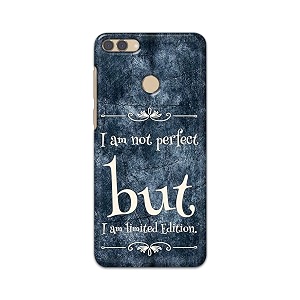 printfidaa i am not perfect but i am limited edition printed designer hard back case for huawei y9 2018 back cover -h8 vkm2025