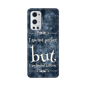 printfidaa i am not perfect but i am limited edition printed designer hard back case for oneplus 9 pro back cover -h8 vkm2025