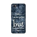 PRINTFIDAA I Am Not Perfect But I Am Limited Edition Printed Designer Hard Back Case for Redmi 6A Back Cover -(H8) VKM2025