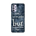 PRINTFIDAA I Am Not Perfect But I Am Limited Edition Printed Designer Hard Back Case for Samsung Galaxy M32 5G / A32 5G Back Cover -(H8) VKM2025