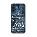 PRINTFIDAA I Am Not Perfect But I Am Limited Edition Printed Designer Hard Back Case for Redmi Note 8 (6.3") Back Cover -(H8) VKM2025