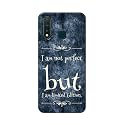 PRINTFIDAA I Am Not Perfect But I Am Limited Edition Printed Designer Hard Back Case for Vivo Y19 / Vivo U3 (6.53") Back Cover -(H8) VKM2025