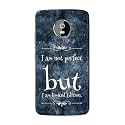 PRINTFIDAA I Am Not Perfect But I Am Limited Edition Printed Designer Hard Back Case for Motorola Moto G5 Plus (5.2"), XT1684, XT1685, XT1687 Back Cover -(H8) VKM2025