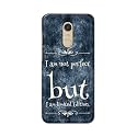 PRINTFIDAA I Am Not Perfect But I Am Limited Edition Printed Designer Hard Back Case for Redmi Note 5 / Redmi 5 Plus Back Cover -(H8) VKM2025
