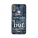 PRINTFIDAA I Am Not Perfect But I Am Limited Edition Printed Designer Hard Back Case for Redmi Note 5 Pro Back Cover -(H8) VKM2025