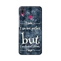 PRINTFIDAA I Am Not Perfect But I Am Limited Edition Printed Designer Hard Back Case for Huawei Y9 (2019), JKM-LX1, JKM-LX2, JKM-LX3, JKM-AL00/JKM-TL00 Back Cover -(H8) VKM2025