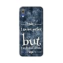 PRINTFIDAA I Am Not Perfect But I Am Limited Edition Printed Designer Hard Back Case for Samsung Galaxy M10, SM-M105G / DS, SM-M105F / DS Back Cover -(H8) VKM2025