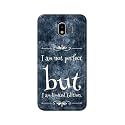 PRINTFIDAA I Am Not Perfect But I Am Limited Edition Printed Designer Hard Back Case for Samsung Galaxy J4, J400F/DS, J400G/DS Back Cover -(H8) VKM2025