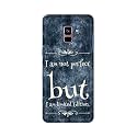 PRINTFIDAA I Am Not Perfect But I Am Limited Edition Printed Designer Hard Back Case for Samsung Galaxy A8 Plus (2018), A730F, A730F / DS Back Cover -(H8) VKM2025
