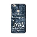 PRINTFIDAA I Am Not Perfect But I Am Limited Edition Printed Designer Hard Back Case for Redmi Y1 / Redmi Note 5A / Redmi Note 5A Prime Back Cover -(H8) VKM2025