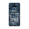PRINTFIDAA I Am Not Perfect But I Am Limited Edition Printed Designer Hard Back Case for LG V40 ThinQ, V405QA7, V405UA, V405TAB, V405UA0 Back Cover -(H8) VKM2025