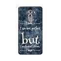 PRINTFIDAA I Am Not Perfect But I Am Limited Edition Printed Designer Hard Back Case for Honor 6X / GR5 (2017), BLN-AL10 BLL-L22 BLN-L21 Back Cover -(H8) VKM2025