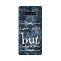 PRINTFIDAA I Am Not Perfect But I Am Limited Edition Printed Designer Hard Back Case for Samsung Galaxy S10 5G, SM-G977B, SM-G977U, SM-G977N, SM-G9770 Back Cover -(H8) VKM2025