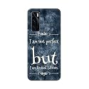 PRINTFIDAA I Am Not Perfect But I Am Limited Edition Printed Designer Hard Back Case for Vivo V20 SE Back Cover -(H8) VKM2025