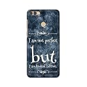 PRINTFIDAA I Am Not Perfect But I Am Limited Edition Printed Designer Hard Back Case for Huawei Y9 (2018) Back Cover -(H8) VKM2025