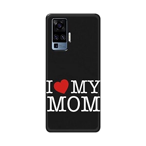 PRINTFIDAA I Love My Mom Hard Back