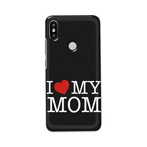 PRINTFIDAA I Love My Mom Hard Back